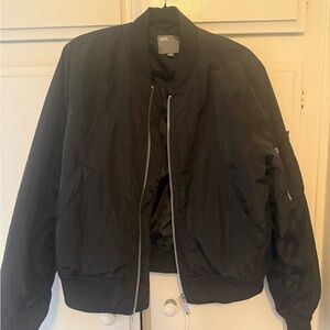 ASOS Classic Crop Black Bomber Jacket